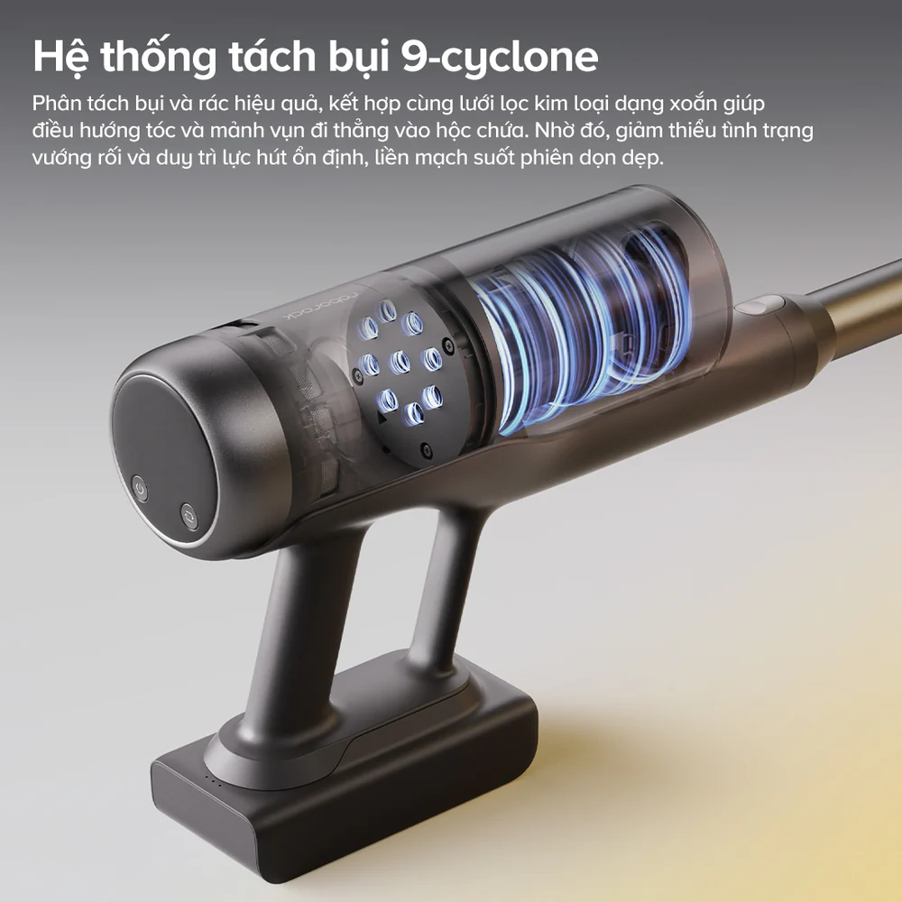 Máy hút bụi lau sàn Roborock H60 Ultra – Hàng Chính Hãng - Bảo hành 24 Tháng 31 9 cyclone H60 Ultra 2000x2000 3fd1df89 519b 426e 95a3 59388ccec21a