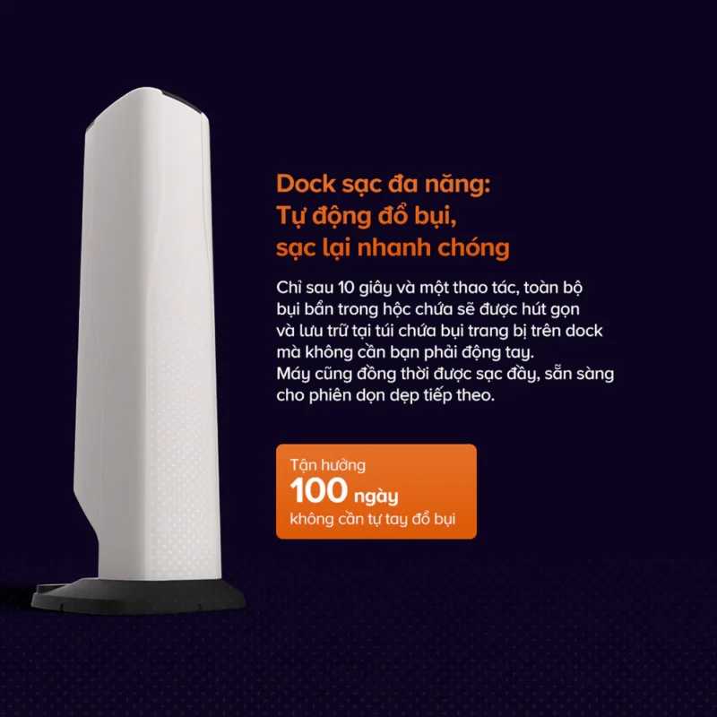 Máy hút bụi lau sàn Roborock H60 Hub Pro – Hàng Chính Hãng – Bảo hành  24 Tháng