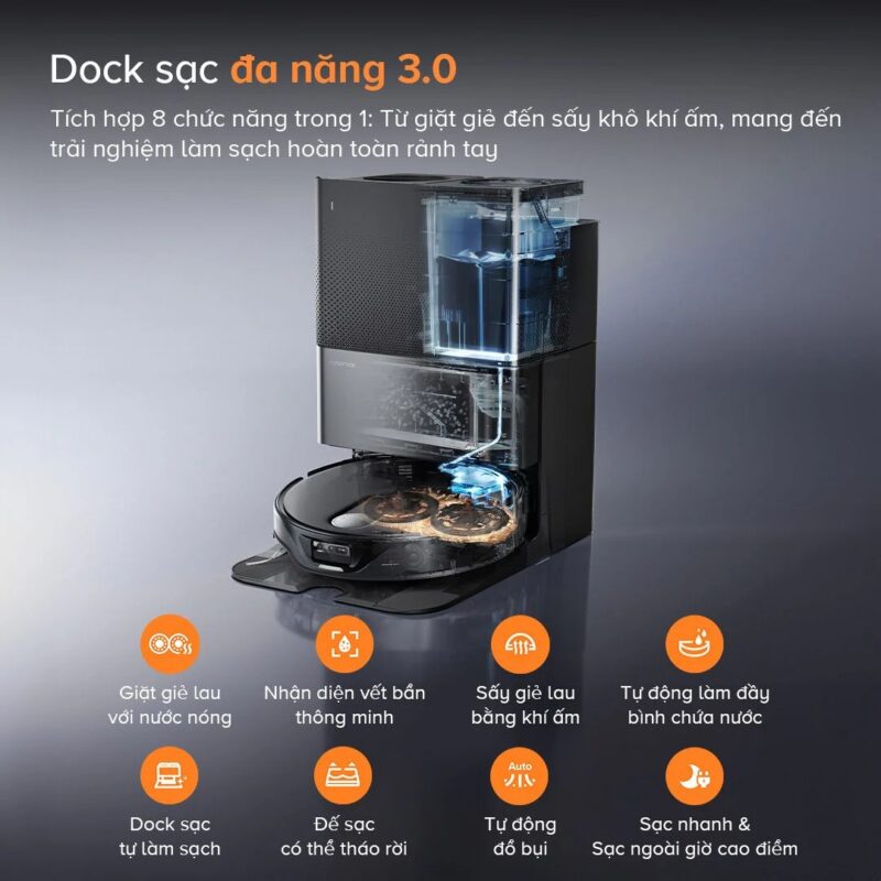 Robot hút bụi Roborock Qrevo Slim – Bảo hành chính hãng 24 Tháng