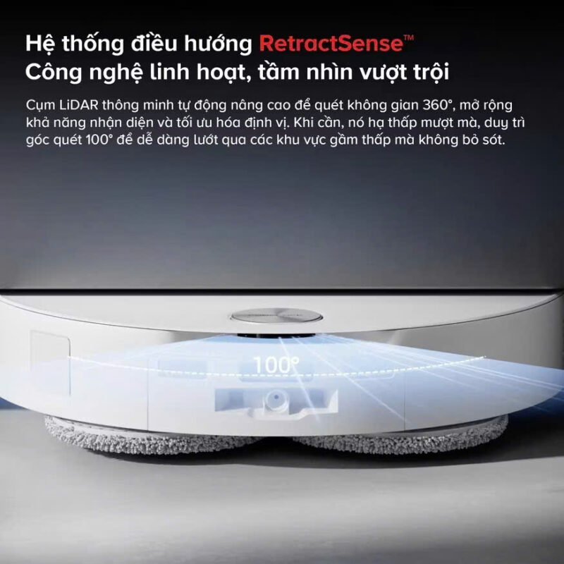 Robot Hút Bụi Lau Nhà Roborock Qrevo EdgeT – Bản Quốc Tế – Bảo hành 24 Tháng
