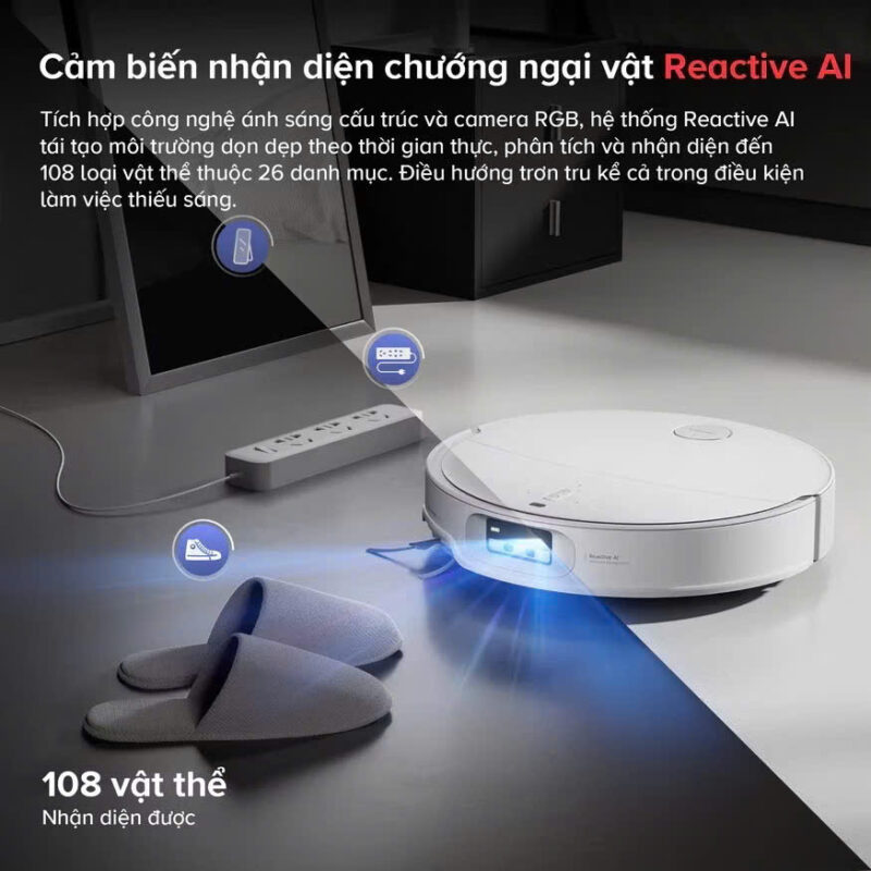 Robot Hút Bụi Lau Nhà Roborock Qrevo EdgeT – Bản Quốc Tế – Bảo hành 24 Tháng