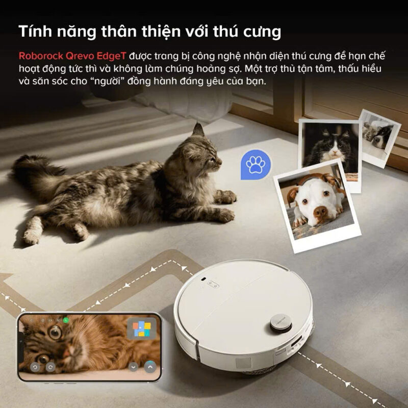 Robot Hút Bụi Lau Nhà Roborock Qrevo EdgeT – Bản Quốc Tế – Bảo hành 24 Tháng