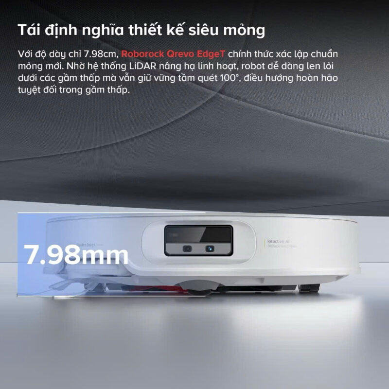 Robot Hút Bụi Lau Nhà Roborock Qrevo EdgeT – Bản Quốc Tế – Bảo hành 24 Tháng