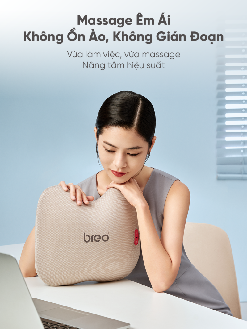 Gối Massage Lưng & Thắt Lưng Breo Back 2