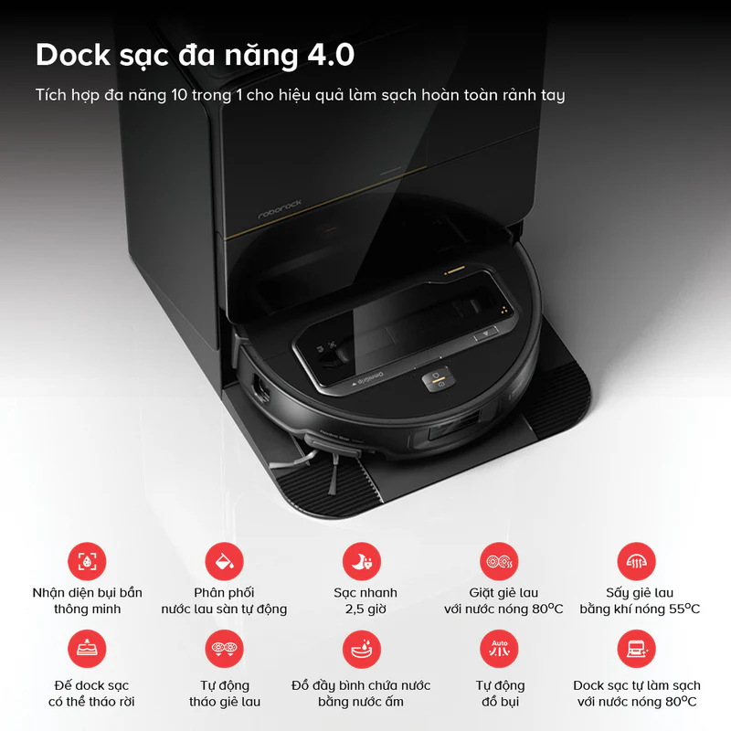 Robot hút bụi Roborock Saros Z70 – Bảo hành chính hãng 24 Tháng