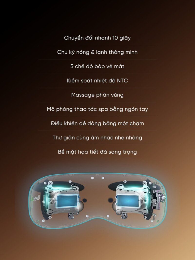 Máy Massage Mắt Breo See K Pro – Làm Lạnh Làm Nóng Giảm Thâm Mắt – Xoa Bóp Thư Giãn Mắt
