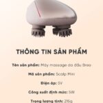 Máy Massage Đầu Breo Scalp Mini – Xoa Bóp Đa Điểm Kích Thích Mọc Tóc – Tăng Lưu Thông Máu