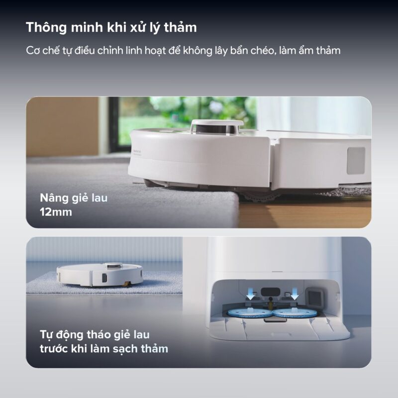 Robot Hút Bụi Lau Nhà Roborock Qrevo 2 Pro – Bảo hành chính hãng 24 Tháng
