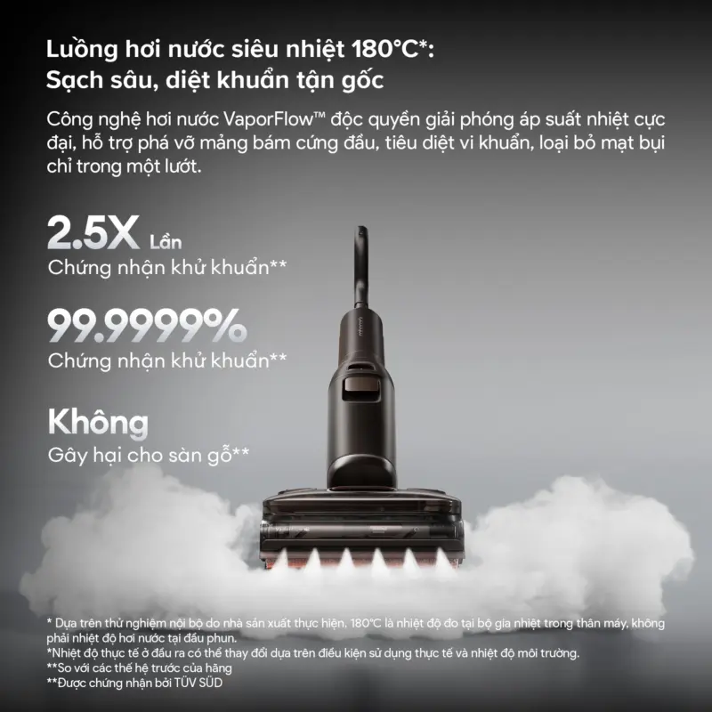 Máy hút bụi lau nhà Roborock F25 Ultra Steam Gen 2