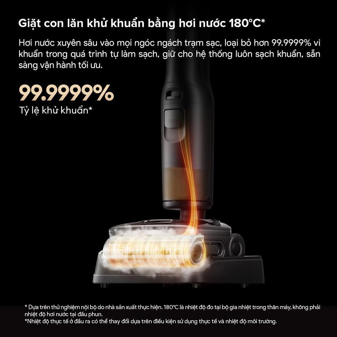 F25 Pro Steam Gen 2 Combo May hut bui lau san 5 in 1 moi tu Roborock 7